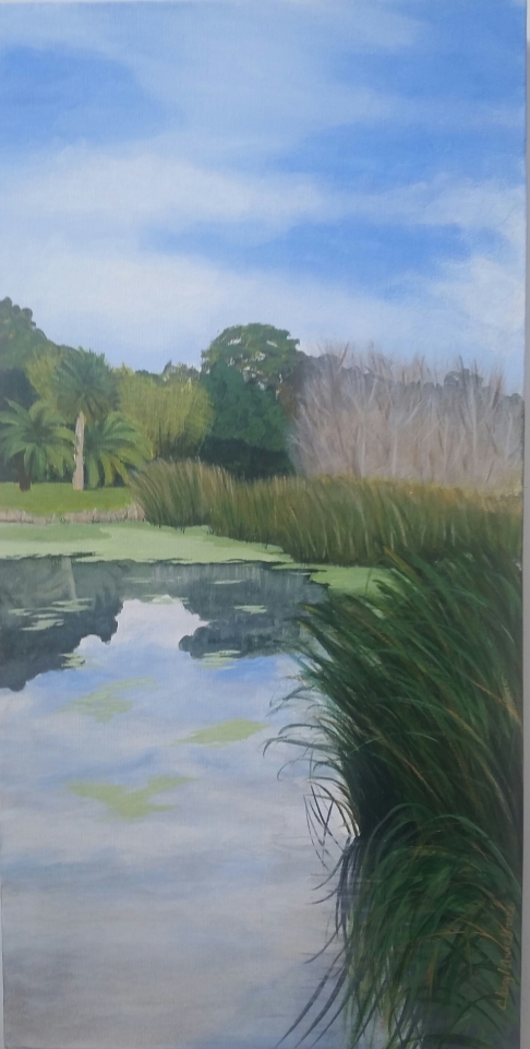 Avery Island in Winter by Cheryl Anne Grace | acrylic on deep canvas Avery Island in Winter
